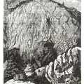 Az Almási-barlang vagy Csudálókő bejáratának látképe
