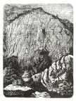 Az Almási-barlang vagy Csudálókő bejáratának látképe