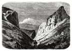 A Kőköz alsó torkolatja a Vurfu-Véli és Csetátye szikláival