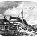 A karcfalvi templom látképe