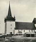 A bánffyhunyadi református templom (A toronyfedél a XVIII. századból)