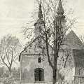 A törökök kivonulása után épült székesegyház Nagyváradon, mellette a református templom